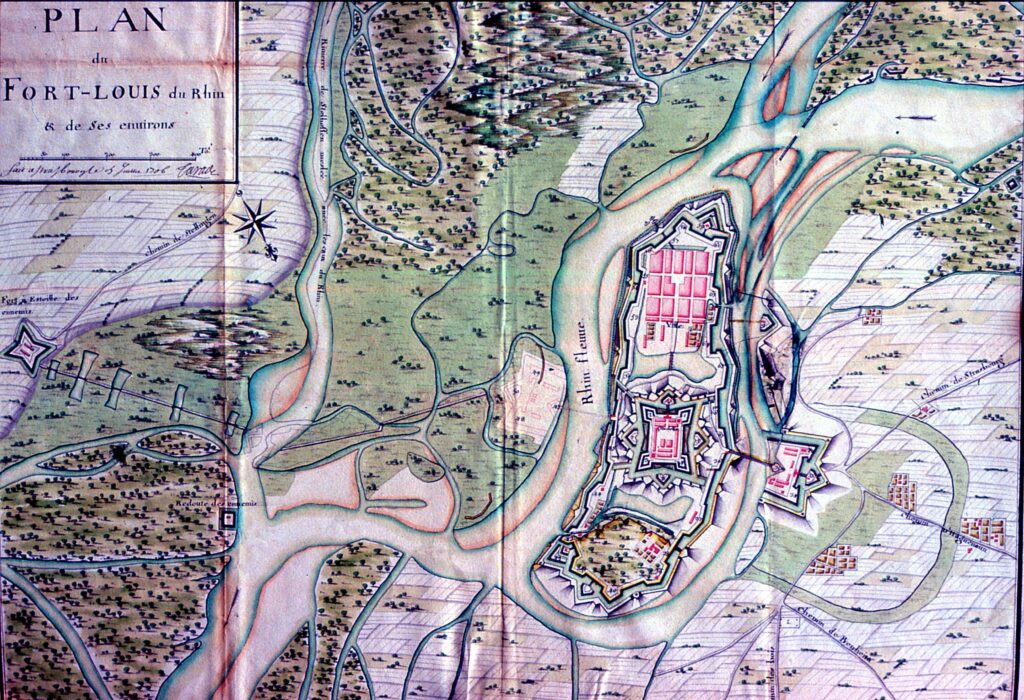 Plan de Fort-Louis en 1706